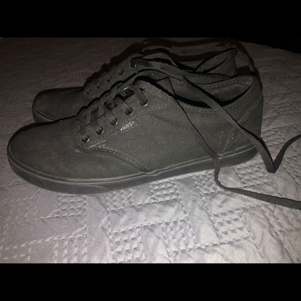 Vans size 7.5 all black
